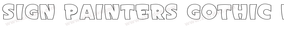 Sign Painters Gothic No. 2 JL字体转换